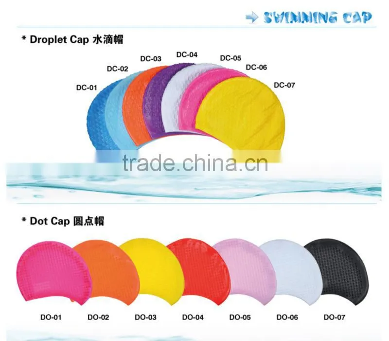 Super flexible silicone swimming cap,adult swimming cap of TP-06