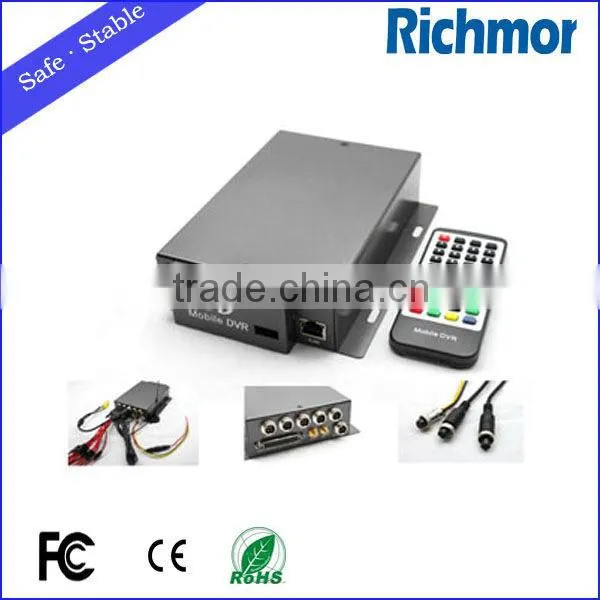 3G SD Card Mobile DVR 4 Channel H.264 Used in Bus, Truck, Police car, Texi, Ship etc.