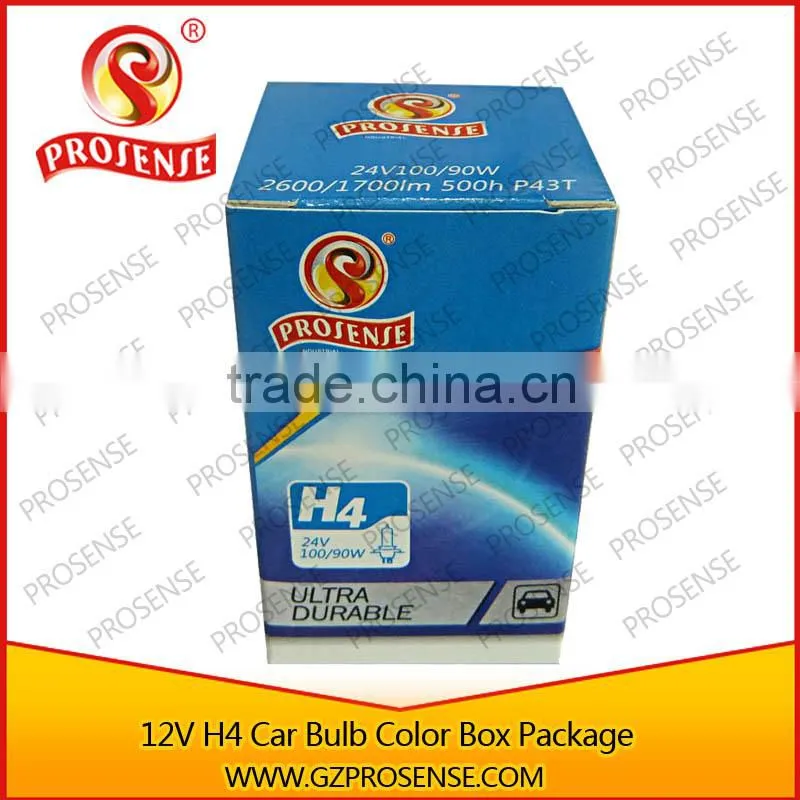 Prosense h4 12v 60/55w p43t car halogen bulb for Livina ( Light blue tube silver top)