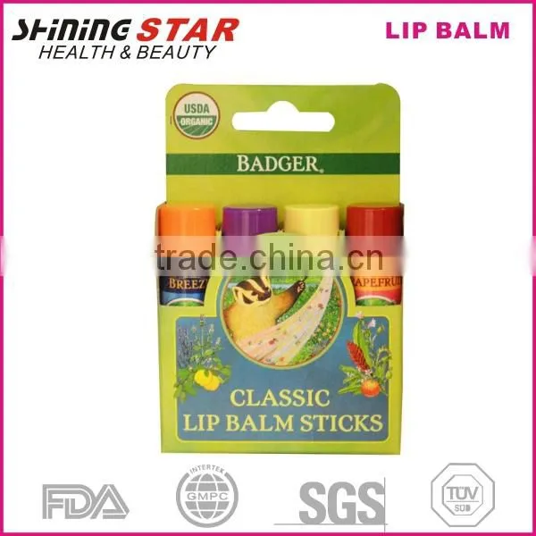 Plant natural lip balm tubes bulk