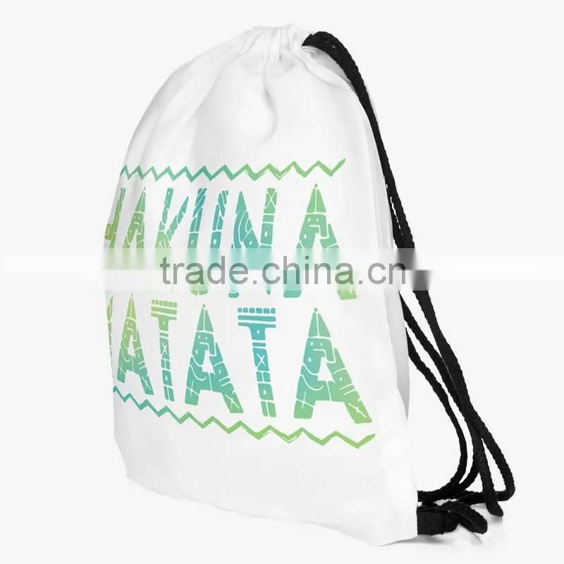High Quality Custom 3D Print Wholesale Polyester Fabric Folding Shopping Bag