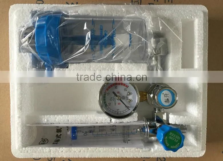 medical oxygen regulator with flowmeter