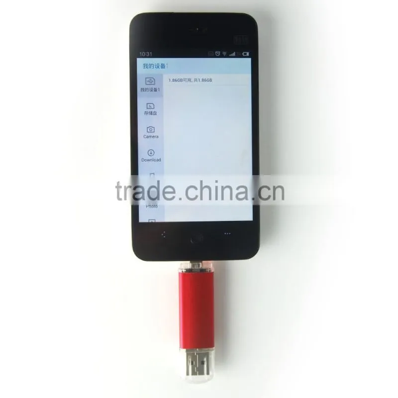 Promotional gift OTG usb flash drive 8gb 16gb 32gb metal USB pen drive android