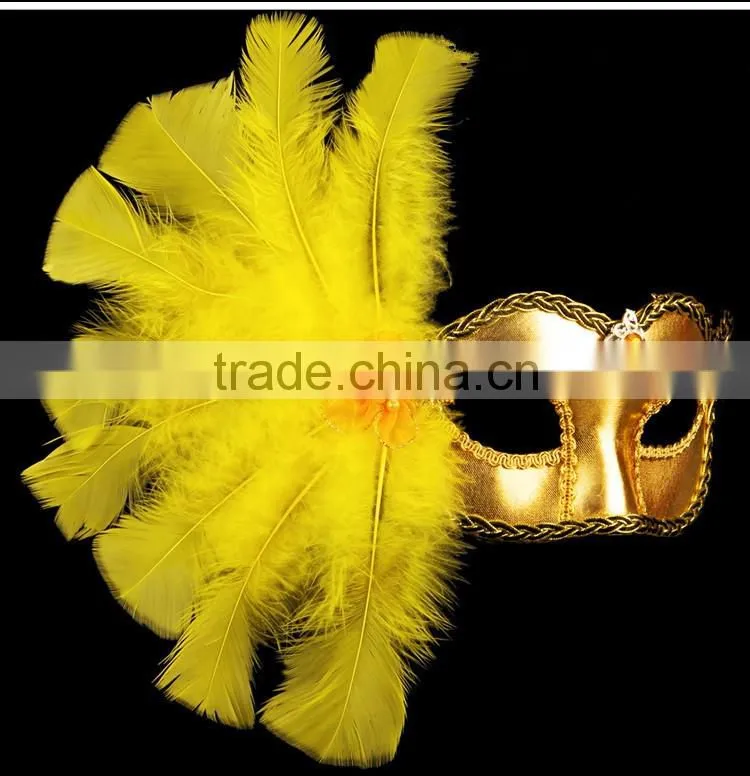 Carnival masks paty masks half feather mask