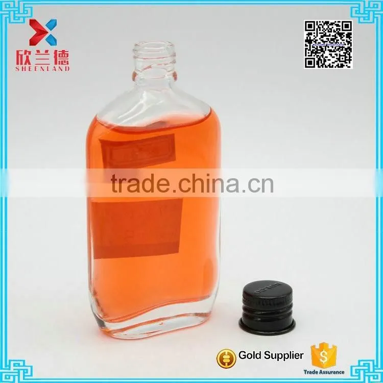 50ml small glass liquor wine bottle with lid wholesale