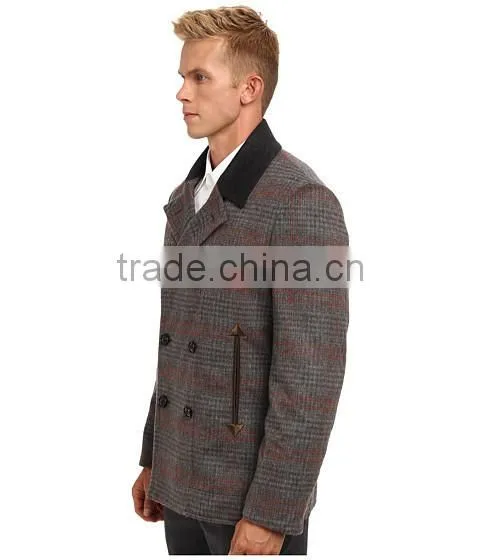 Double-breasted button coat gentlemen coat