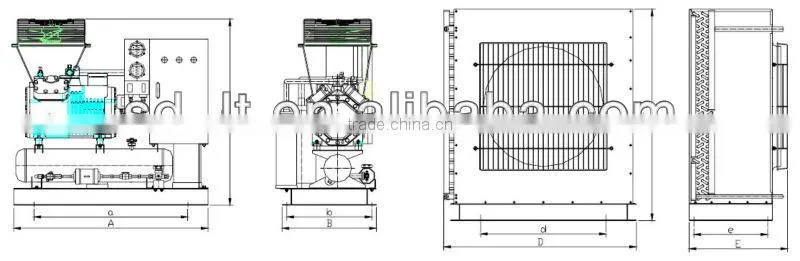 Refrigeration Cold Room Condensing Unit with Low Noise (FNS Series)