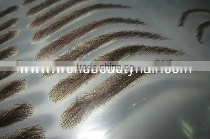 eyebrow handtied 100% human hair eyebrow man style woman style customzed style makeup eyebrow