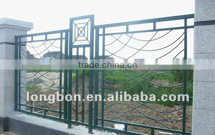 newest modern wrought iron garden border fence