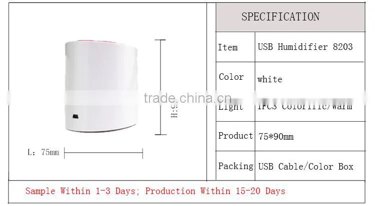 white and green and cheap and safe mini usb humidifier