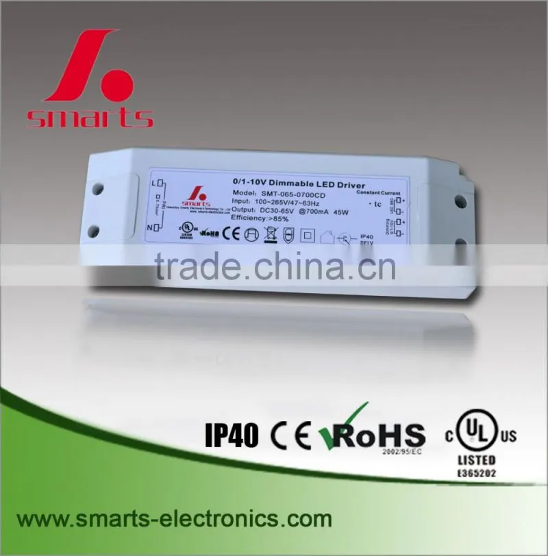 0-10v 350ma dimming led driver 30w