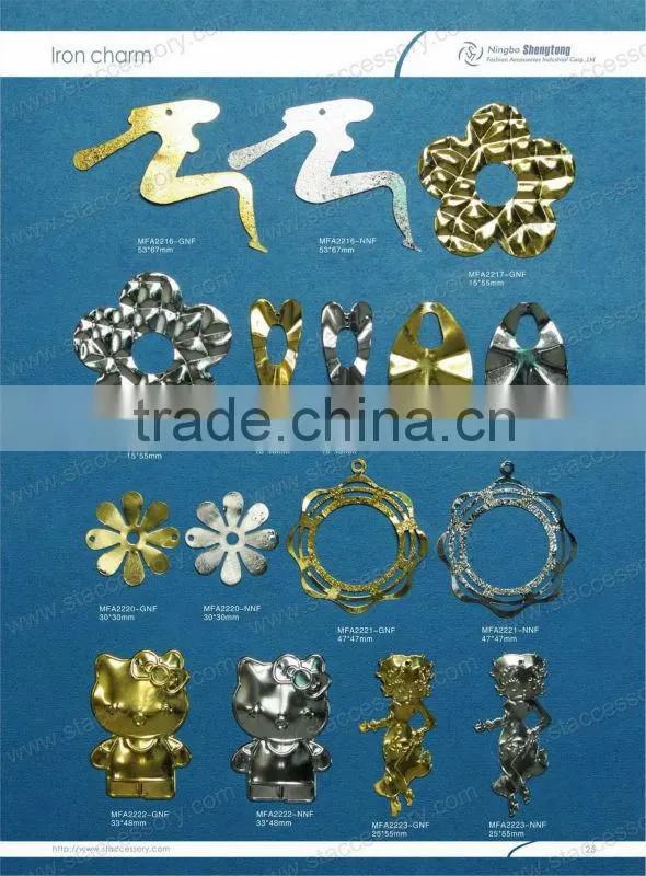 Hello kitty fashion Iron charm for jewelry