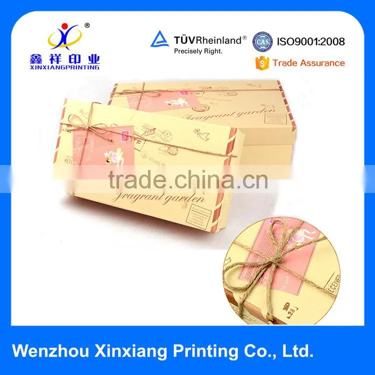 Attractive Durable Brown Kraft Paper Gift Boxes with your design