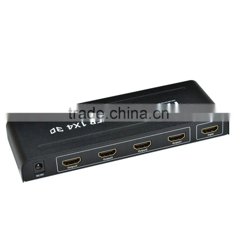 HDMI Splitter 1 in 4 out Full HD / 3D 1080P HDMI Splitter 1*4 - Black