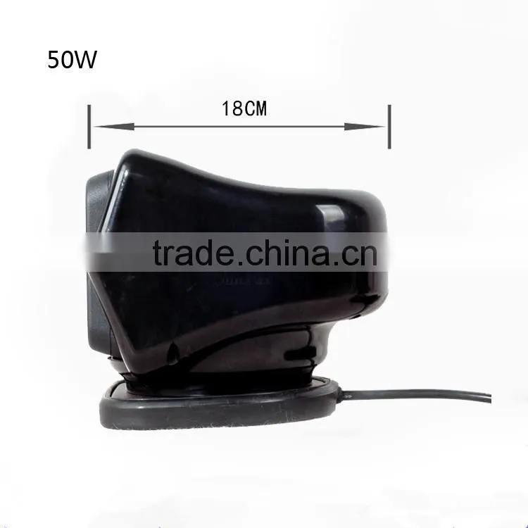 360 degree Rotating 50W Led Search Light Remote Control Spot Work Light For Jeep Off road Vehicles Trucks Boat