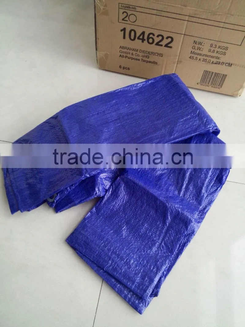 Light Duty high strength 55gsm dark blue tarps