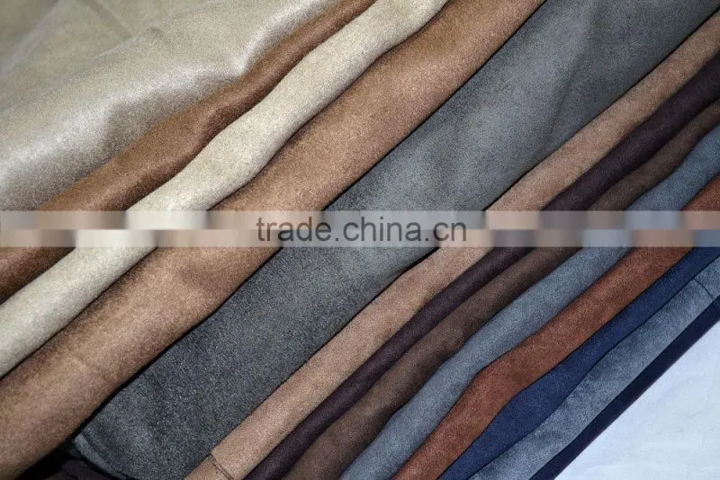 100% Polyester 230T 150D Suede Upholstery Fabric Car Seats