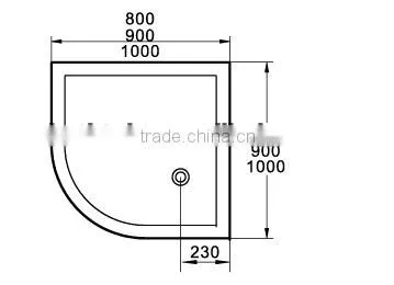 cUPC shower enclosure tray,bathroom shower base,shower tray acrylic