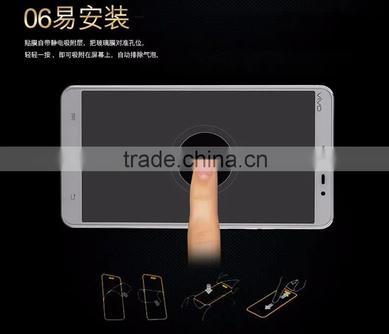 Popular Anti Scratch Wholesale Tempered Glass Packing Screen Protector For Vivo X6