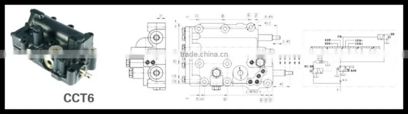 CCT4 Forklift parts OEM standard transmission parts transmission operating valve transmission control valve