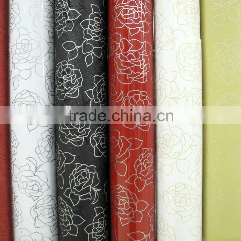 Flower design pvc membrane foil for mdf