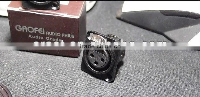 GaoFei GF-XS02&03 Hi-End Rhodium Plated XLR Socket Connector 1 pair