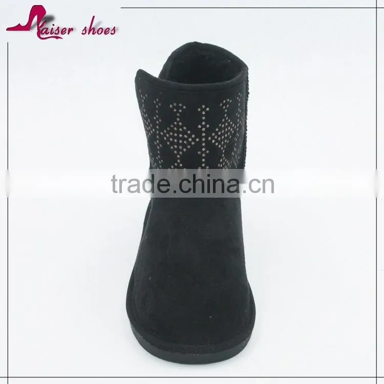 Popular sequin upper hot pink baby boot kid shoe prewalker
