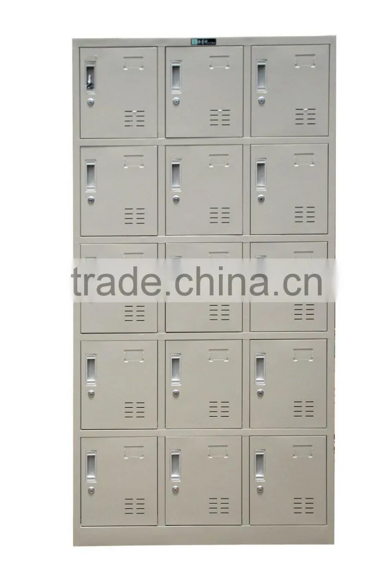 15 door metal wardrobe locker/steel wardrobe locker