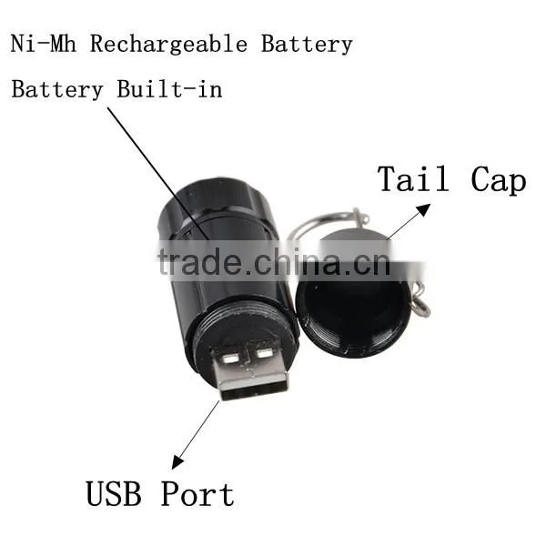 Best Pocket USB Rechargeable Mini LED Lamp With Keychain