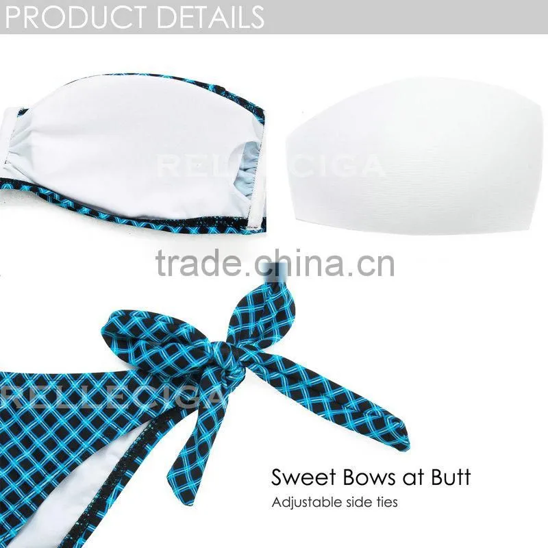 2016 RELLECIGA Sexy Bandeau Bikini