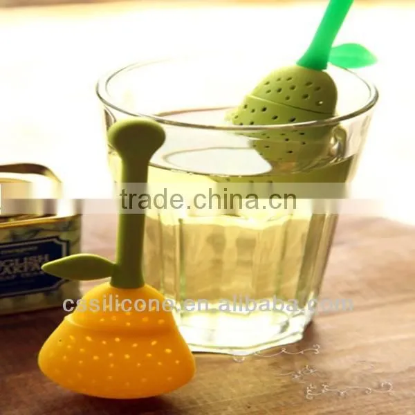 2014 hot selling silicone tea strainer approved by FDA ,silicone tea strainer