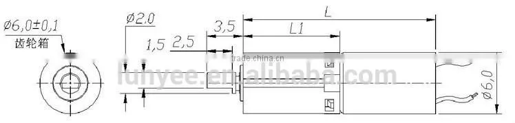 136:1 gear ratio Digital 6mm planetary gearbox for printer