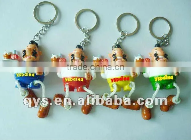 girl doll floating keychain