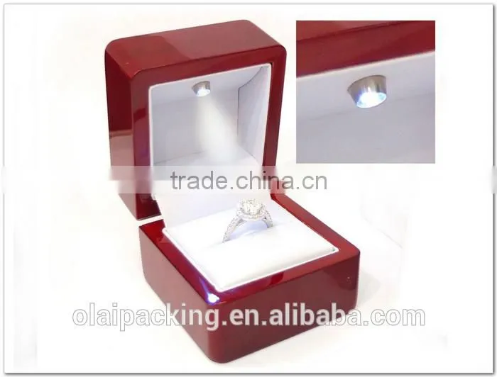 Wedding ring case of led light