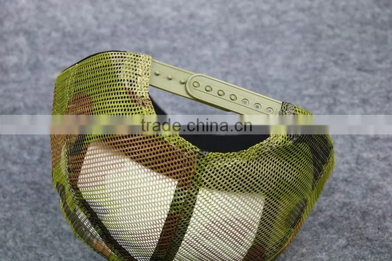 Factory Wholesale Good Quality Military Camo Mesh Unisex Trucker Hat Cap