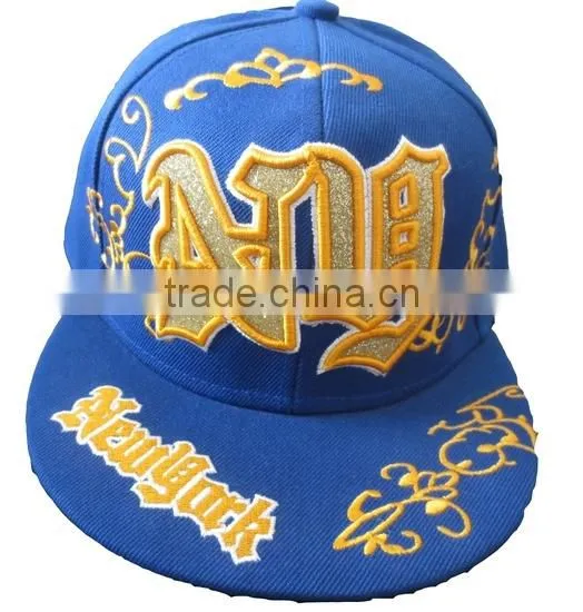 heavy brushed cotton embroidery snapback hat,hip hop cap