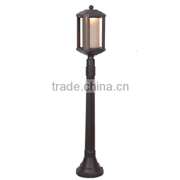 high power light source black aluminum led lawn light