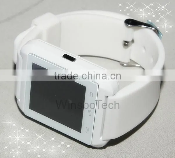 Top sale bluetooth handsfree watch with mp3 player for U8