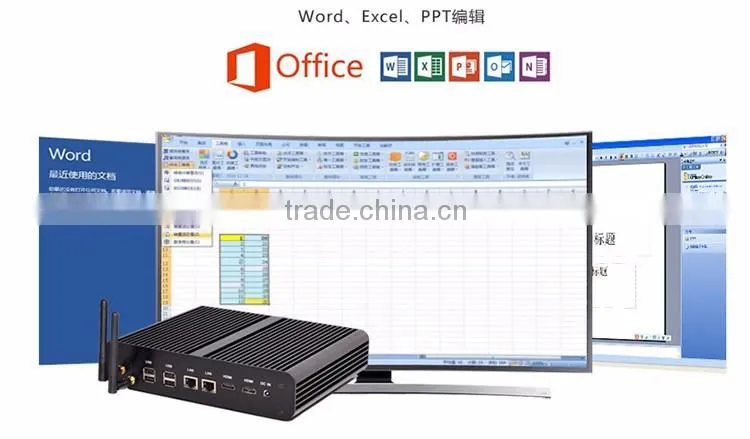 mini i7 barebone pc Intel Core i7-5650U pc Fanless 4M Cache, up to 3.20 GHz support HD 4K resolution
