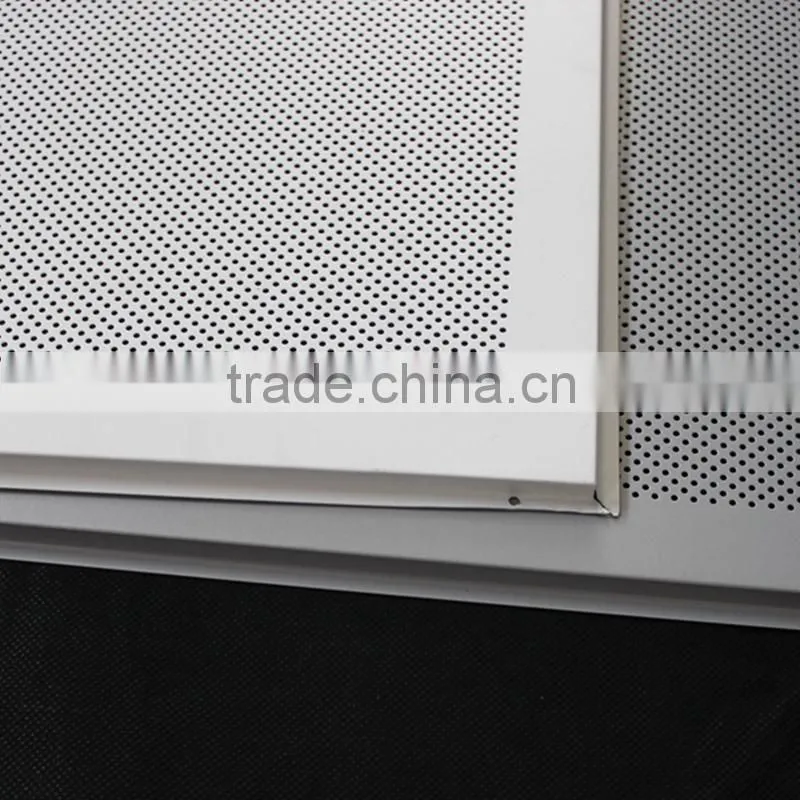 Fire Proofing Perforated Aluminum Sheet False Ceiling Tiles 600x600 mm