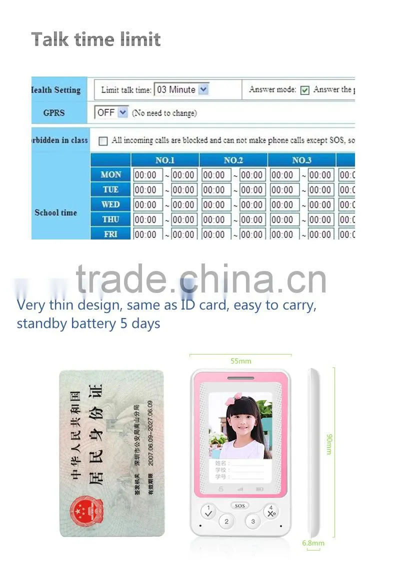 2015 New Arrival Smart GPS kids Tracker With long standby battery For Anti-lost
