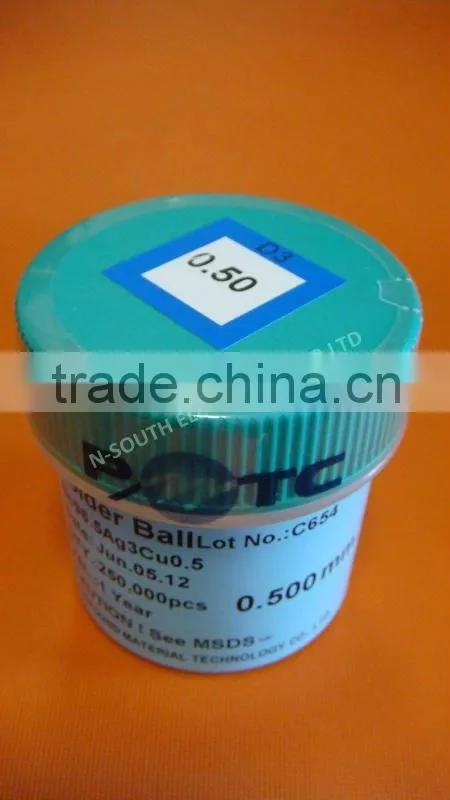 0.50mm BGA solder balling reballing balls 250K pc/BOTTLE lead free