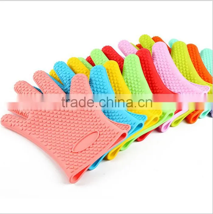 Promotional waterproof silicone oven gloves,heat resistant silicone oven gloves,silicone oven gloves for housing use