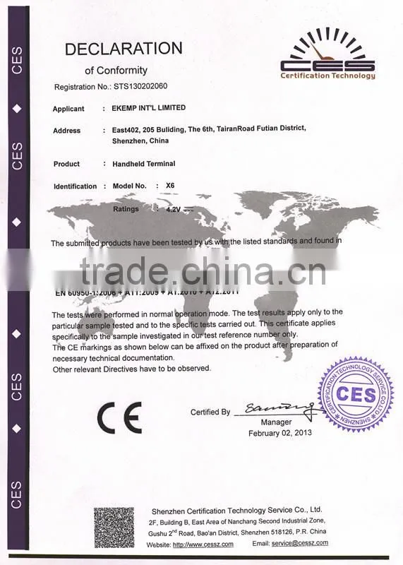Good quality touch screen handheld PDA/POS barcode scaner