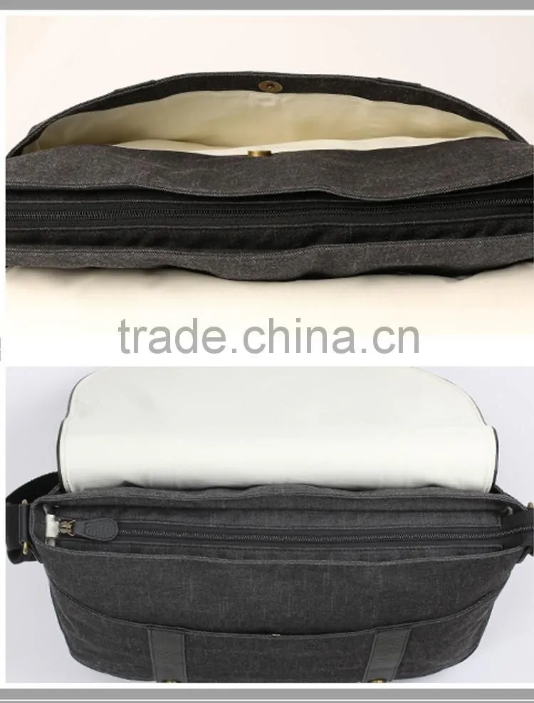 Canvas diaper bag for dady/mother bag,men diaper bag in china factory