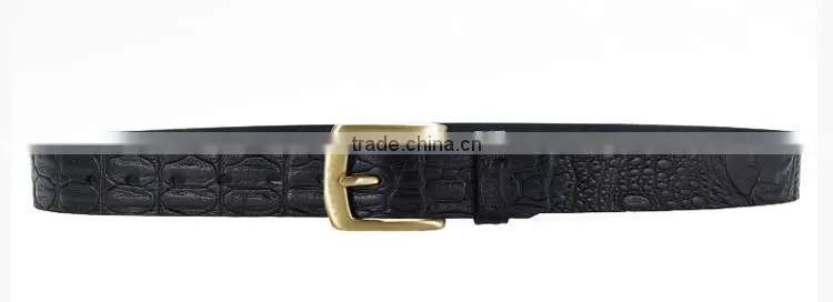 2015 mens elegant crocodile leather belt