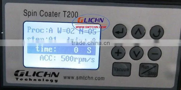 precision spin coaters T200/GLICHN spin coater offers reliable spin coating technology