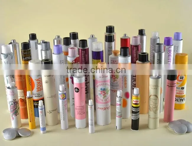 Newest factory sale collapsible cosmetic aluminum tube for packaging