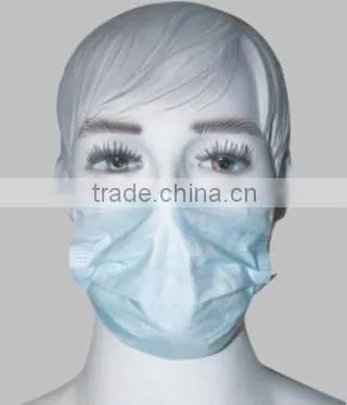 High quality 3ply disposable face mask with logo, medical face mask with tie with earloop
