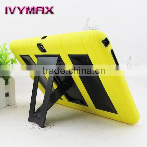 Fancy hybrid tablet case for samsung T530 dual protective case